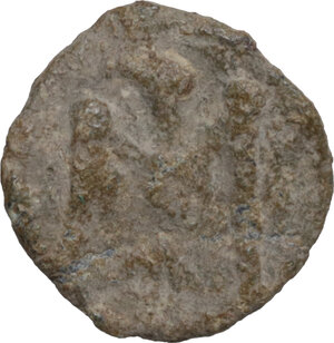 reverse: Leads from Ancient and Medieval World.. PB Tessera. Medieval period, c. 10th-12th centuries AD