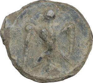 obverse: Leads from Ancient and Medieval World.. PB Tessera. Medieval period, c. 10th-12th centuries AD