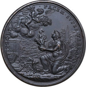 reverse: Innocenzo XI (1676-1689), Benedetto Odescalchi. Medaglia per la Pace di Nimega