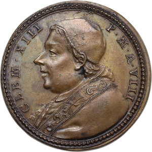 obverse: Clemente XIII (1758-1769), Carlo Rezzonico. Medaglia A. VIII per la Lavanda