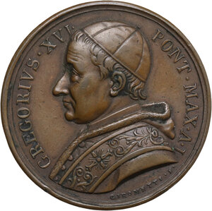 obverse: Gregorio XVI (1831-1846), Bartolomeo Alberto  Cappellari. Medaglia A. I per la Lavanda (prima variante)