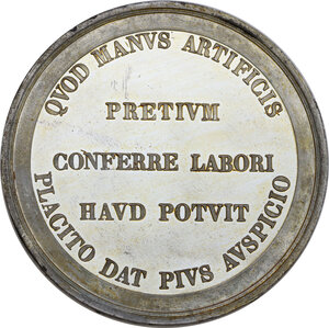 reverse: Pio IX  (1846-1878), Giovanni Mastai Ferretti. Medaglia 1859 per la Certosa di Pavia