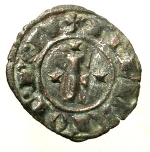 obverse: BRINDISI. Federico II di Svevia (1197-1250) Denaro 1249. F tra tre stelle R/ Croce con stelle nei quarti. Spahr 148; MEC 570.     (g. 0,66)   MI   +BB