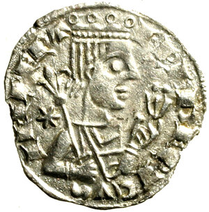 obverse: COMO. Federico II (1245-1250) Grosso da 4 denari imperiali.  Busto coronato volto a ds. con scettro e corona R/ Aquila coronata spiegata. MIR 264; Bell. 2    (g. 1,10)     AR      MOLTO RARO 