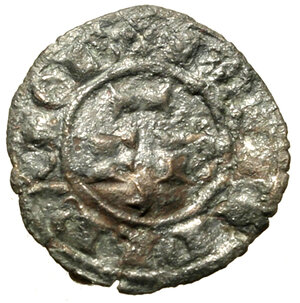 obverse: MESSINA. Federico II di Svevia (1197-1250). Denaro 1248. Lettere FR abbreviate/ stella. R/ Croce con cerchio. Spahr 143; MIR 103.   (g. 0,68)   MI    BB