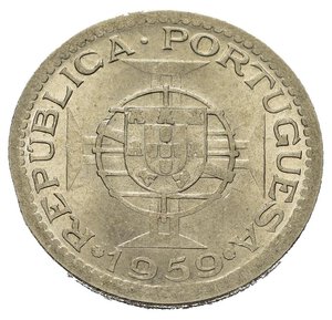 obverse: INDIA PORTOGHESE. 1 Escudo 1959. Ni. FDC