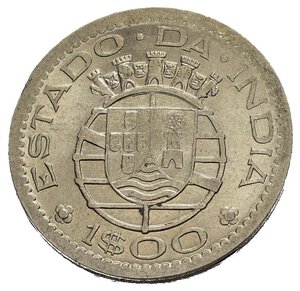 reverse: INDIA PORTOGHESE. 1 Escudo 1959. Ni. FDC