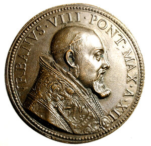 obverse: ROMA. Urbano VIII (1623-1644) Medaglia A/ XII  (Opus: G. Mola) (Ø: mm. 40). Busto a ds. con piviale ornato R/ Veduta prospettica della Chiesa di S. Anastasia. Miselli 327.   AE    RARO    FDC