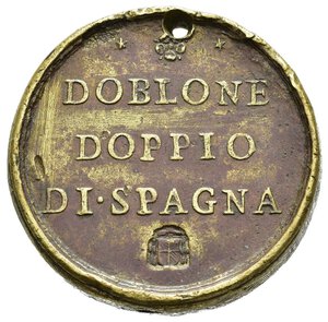 reverse: Pesi monetali. CLEMENTE XI. Stato Pontificio. Roma. Peso monetale Doblone doppio di Spagna. AE (26,43 g). Foro. BB