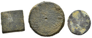 reverse: Monete Antiche. Bizantine, lotto di 3 pesi/sigilli. AE. Nr.reg.591/25