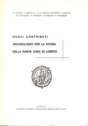 obverse: A.A.V.V.  Nuovi contributi archeologici per la storia della Santa Casa di Loreto.  Fano, 1969.  Pp. 112, tavole. 18. Legatura  ed. ottimo stato raro. Contiene anche  Monete di varie zecche italiane compreso Venezia