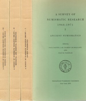 obverse: AA. -VV. - A survey of numismatic research 1966-1971. Inernational Numismatic Commision. New York, 1973. 3 volumi completo. I - Ancient numismaitcs. II - Medieval and Oriental numismatics. III - Modern numismatics including Medals. Pp 372 + 373 + 374. rilegatura editoriale, ottimo stato. importante. 