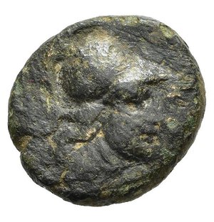 obverse: PANFILIA. SIDE. Bronzo. Circa 205-100 a.C. AE (3,57 g). D/ testa di Atena elmata destra; R/ Nike in volo. BMC 64. BB. nr.reg.593/24