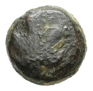 obverse: RODI. Kamiros. AE10 mm. V secolo a.C. circa. AE (1,43 g). D/ foglia di fico; R/ ruota a quattro raggi. Cfr. BMC 15. BB. nr.reg.593/24