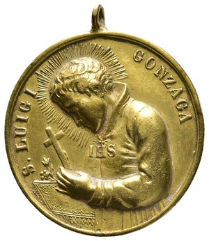 obverse: Medaglia votiva S.luigi Gonzaga