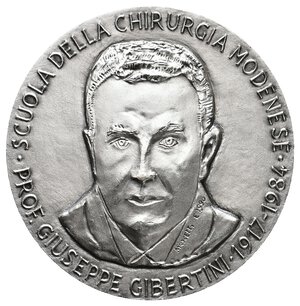 reverse: Medaglia argento Gibertini - Galli chirurghi modenesi  