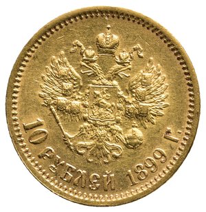 obverse: RUSSIA - Nicola II - 10 Rubli oro 1899