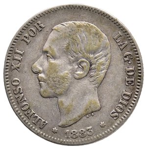 reverse: SPAGNA - 2 Pesetas argento 1883