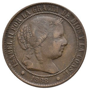 reverse: SPAGNA - 2,5 centimos de escudo 1868