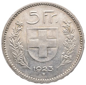 obverse: SVIZZERA - 5 Francs argento 1923