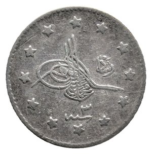 obverse: TURCHIA - 1 Kurush argento AH 1327/3