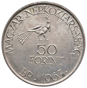 obverse: UNGHERIA - 50 Forint argento 1967 Zoltan
