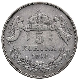 obverse: UNGHERIA - Franz Joseph - 5 Korona argento 1900