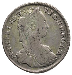 reverse: UNGHERIA - Maria Theresia - 15 Krajkzar  argento 1744