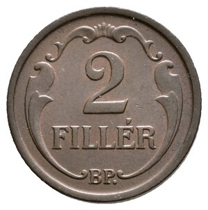 obverse: UNGHERIA - 2 Filler 1938 FDC