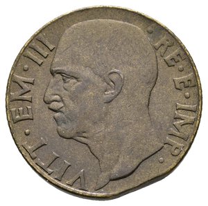 reverse: REGNO D ITALIA - 10 centesimi  impero 1942 tondello tranciato