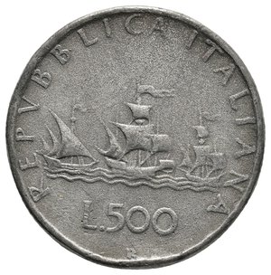 obverse: FALSO EPOCA - Repubblica Italiana  - 500 Lire Caravelle