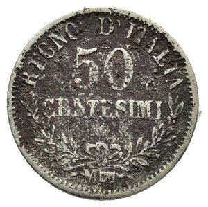 obverse: FALSO EPOCA - Regno d Italia  - 50 Centesimi 1867 M