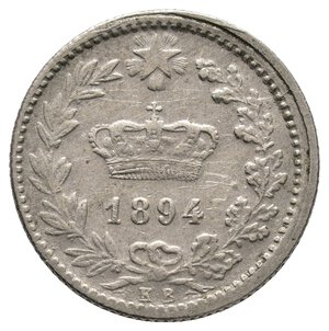 obverse: FALSO EPOCA - Regno d Italia  - 20 Centesimi 1894 KB