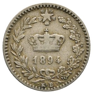 obverse: FALSO EPOCA - Regno d Italia  - 20 Centesimi 1894 KB