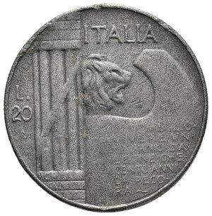 reverse: FALSO EPOCA - Regno d Italia  - 20 Lire Elmetto 1928