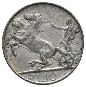 obverse: FALSO EPOCA - Regno d Italia  - 10 Lire Biga 1927