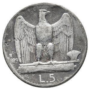 obverse: FALSO EPOCA - Regno d Italia  - 5 Lire Aquilino 1929