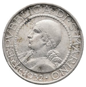 obverse: SAN MARINO - 5 Lire argento 1932