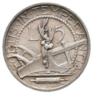 reverse: SAN MARINO - 5 Lire argento 1935