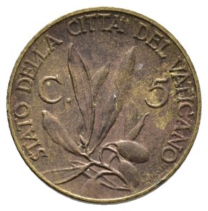 reverse: VATICANO - Pio XII - 5 Centesimi 1940