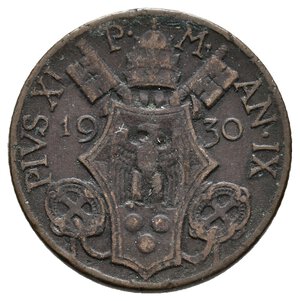 obverse: VATICANO - Pio XI - 10 Centesimi 1930