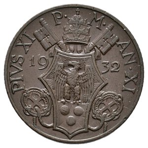 obverse: VATICANO - Pio XI - 10 Centesimi 1932