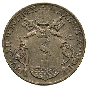 obverse: VATICANO - Pio XII - 10 Centesimi 1940