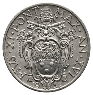 obverse: VATICANO - Pio XI - 20 Centesimi 1937
