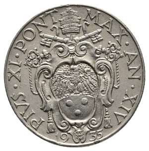 obverse: VATICANO - Pio XI - 50 Centesimi 1935 RARA