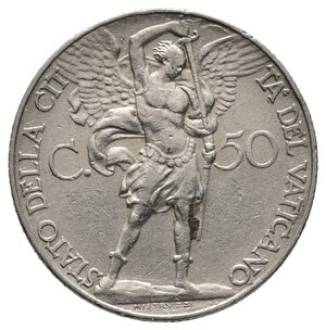 reverse: VATICANO - Pio XI - 50 Centesimi 1935 RARA