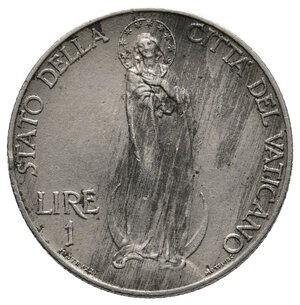 reverse: VATICANO - Pio XI - 1 Lira 1933/34