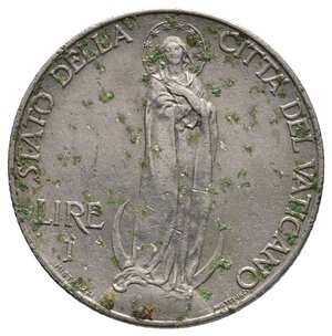 reverse: VATICANO - Pio XI - 1 Lira 1934