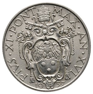 obverse: VATICANO - Pio XI - 1 Lira 1937