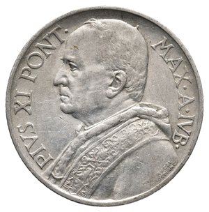 reverse: VATICANO - Pio XI - 5 Lire argento 1933/34